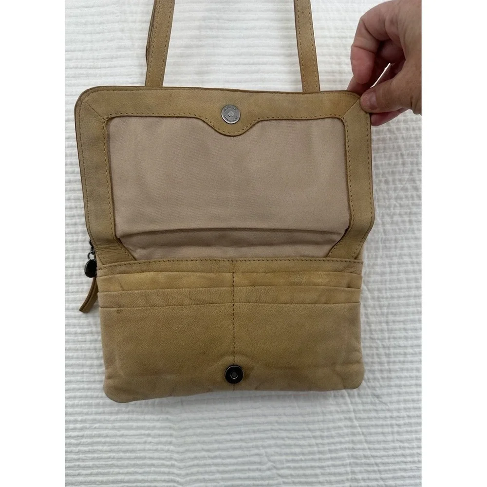 Lucky Brand‎ Western Style Convertible Crossbody Leather Wallet Bag Purse